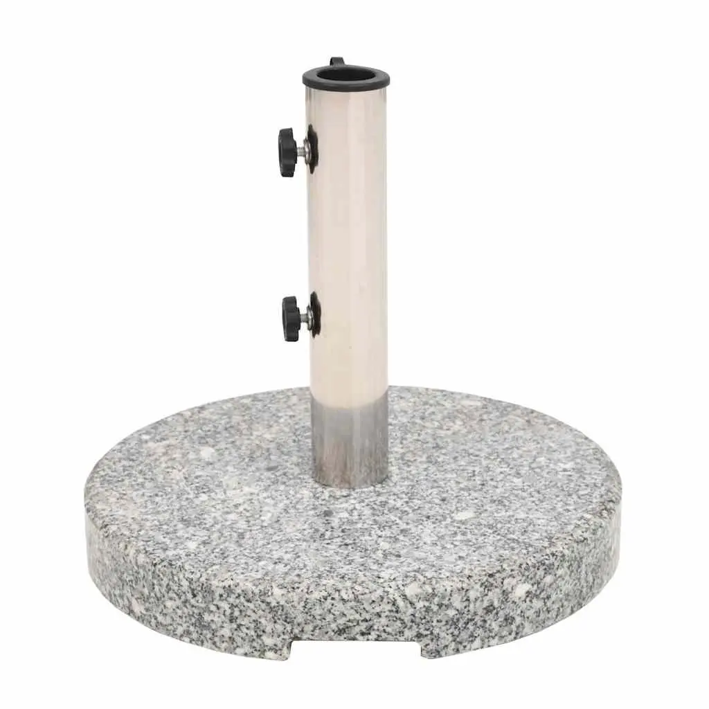 Granite Parasol Base Grey 20 kg Stable Outdoor Umbrella Holder