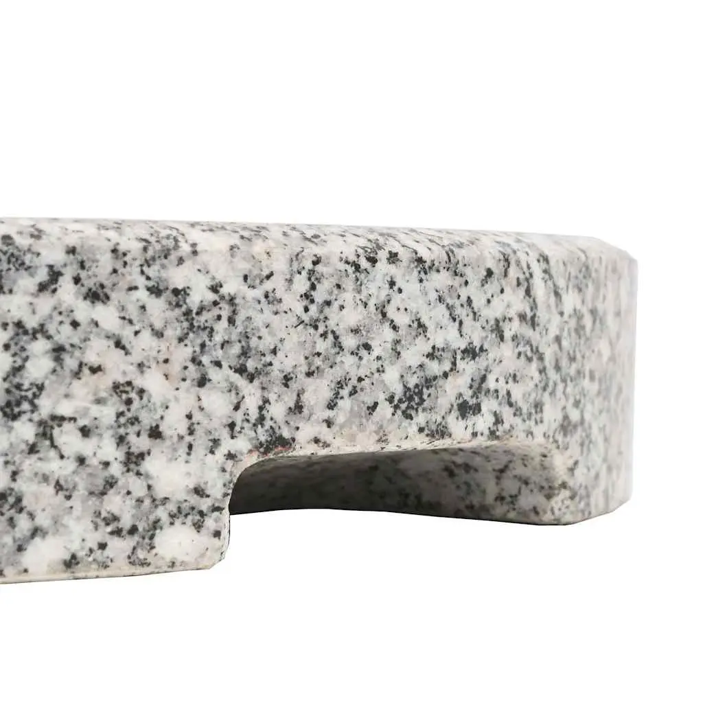 Granite Parasol Base Grey 20 kg Stable Outdoor Umbrella Holder