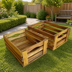 Sturdy Wooden Crates for Garden and Storage