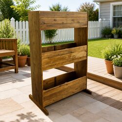 Compact 3-Tier Planter Box for Stylish Gardening