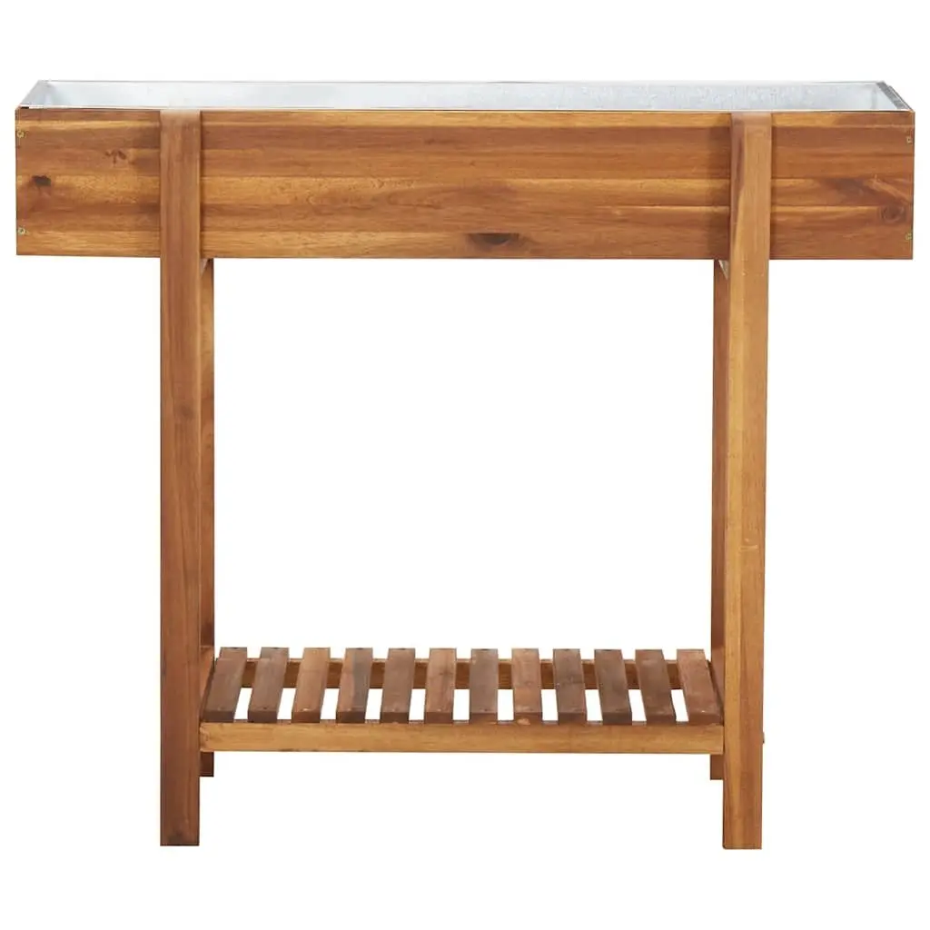 Raised Garden Bed Planter Solid Wood Flower Box Outdoor Rustic Design Storage