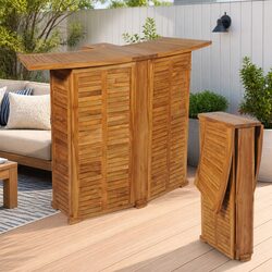 Compact and Functional Folding Bar Table for Outdoors