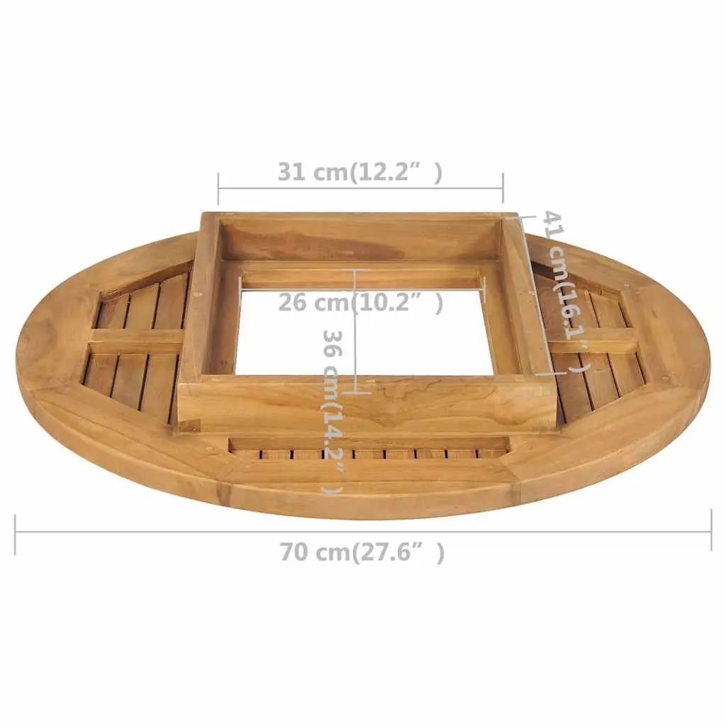 Beer Crate Tabletop Brown 70cm Portable Accessory for Outdoor Camping Party
