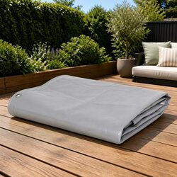 Your Outdoor Companion: 4x4 m Grey Tarpaulin
