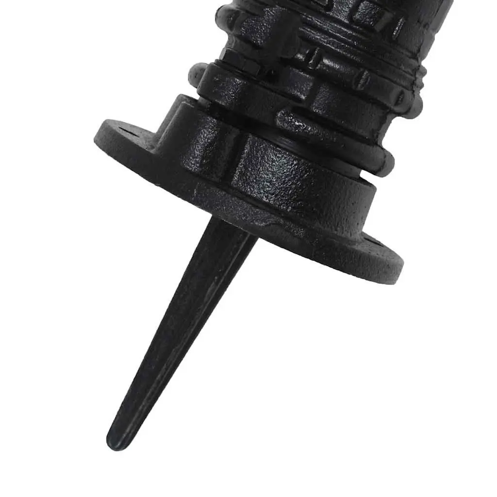 Hand Operated Garden Water Pump Black Cast Iron Manual Outdoor 38 mm Female Fitting