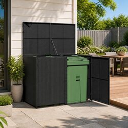 Compact and Sturdy Double Wheelie Bin Shed