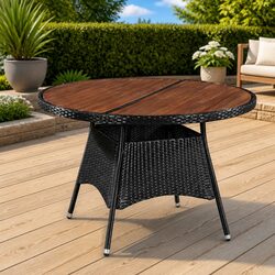 Outdoor Dining Table 115x74cm - Lightweight & Durable