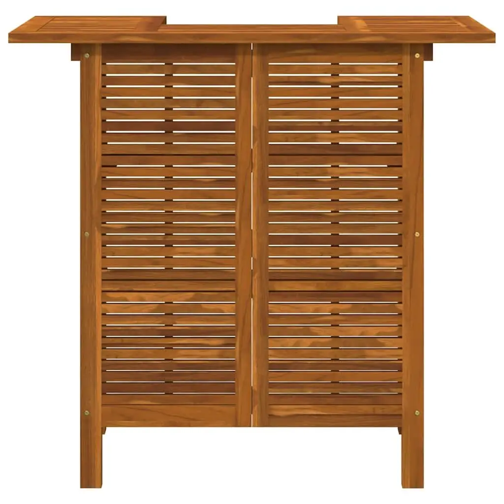 Bar Table Brown 110x50x105 cm Solid Acacia Wood High Dining Furniture