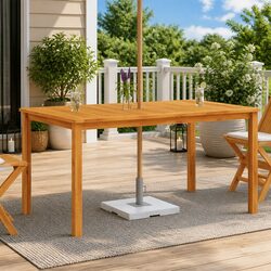 Compact and Sturdy Outdoor Dining Table for Your Patio