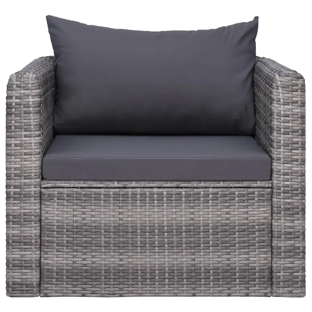 Grey Garden Chair with Cushions for Easy Use