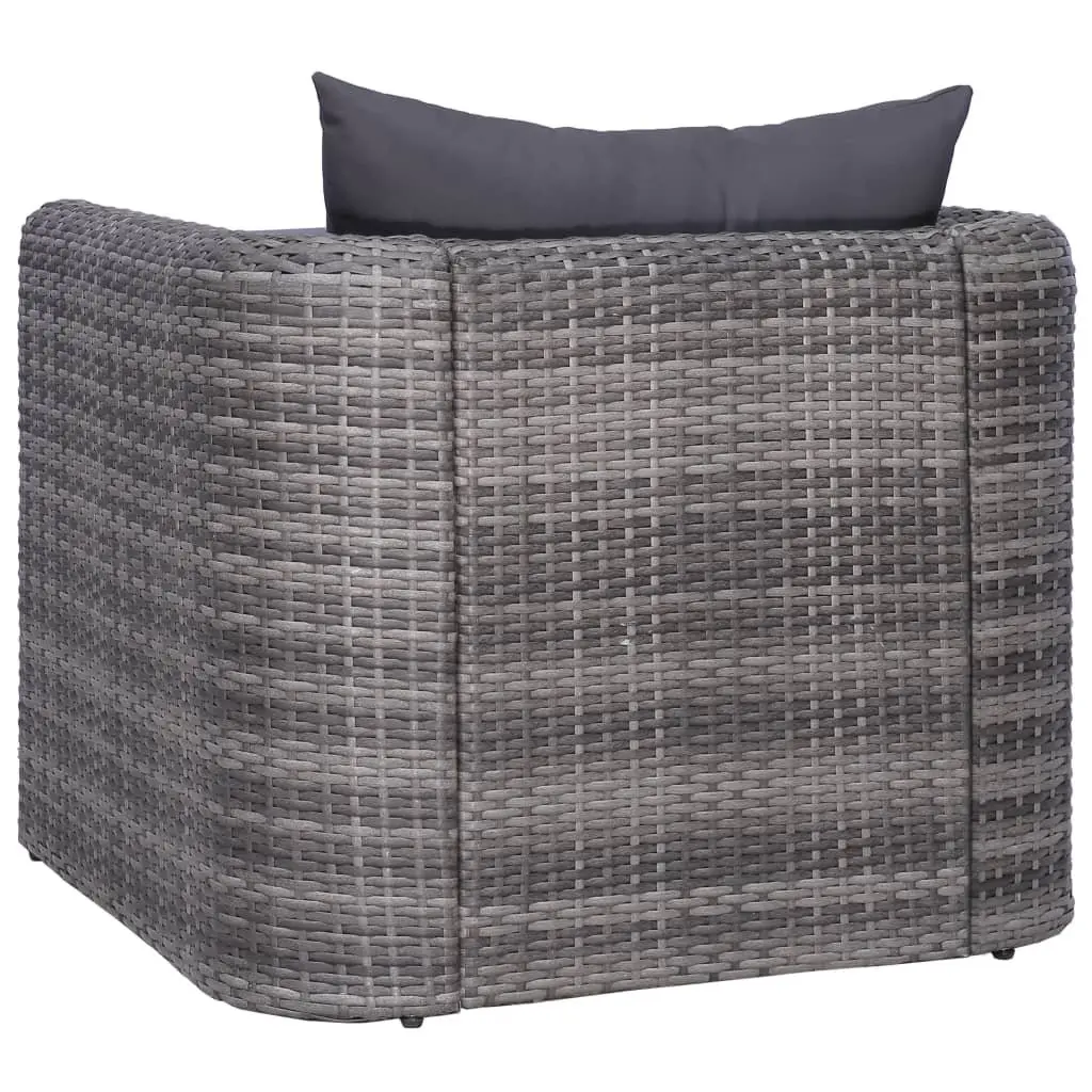 Grey Garden Chair with Cushions for Easy Use