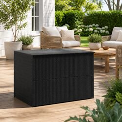 Black Storage Box for Outdoor Living