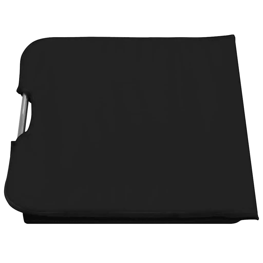 Folding Beach Mats 2 Piece Set Steel Frame Fabric Backrest Sun Lounger Chair