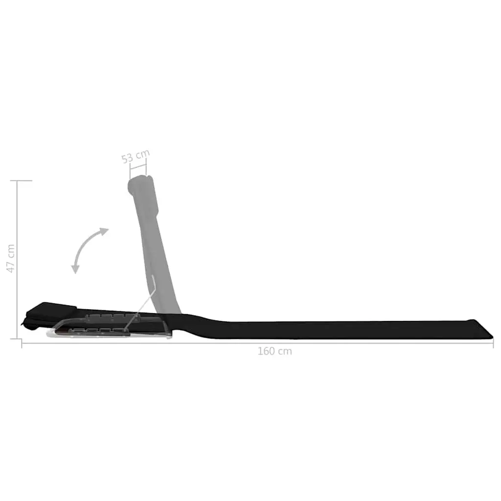 Folding Beach Mats 2 Piece Set Steel Frame Fabric Backrest Sun Lounger Chair