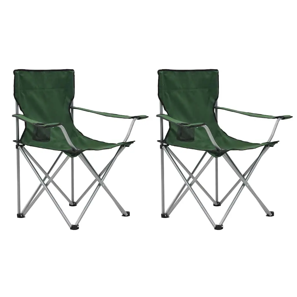 Camping Table and Chair Set 3 Pieces Folding Lightweight Portable Outdoor Furniture Steel Frame Weather Resistant