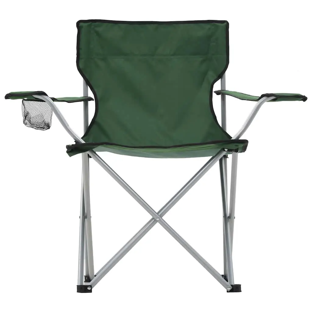 Camping Table and Chair Set 3 Pieces Folding Lightweight Portable Outdoor Furniture Steel Frame Weather Resistant
