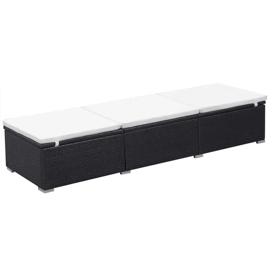 Black Sun Lounger for Relaxation