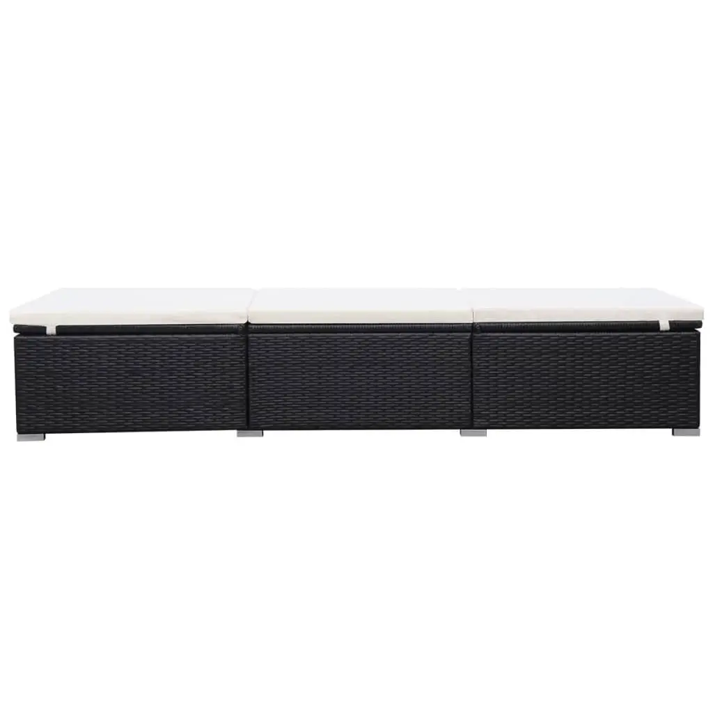Black Sun Lounger for Relaxation
