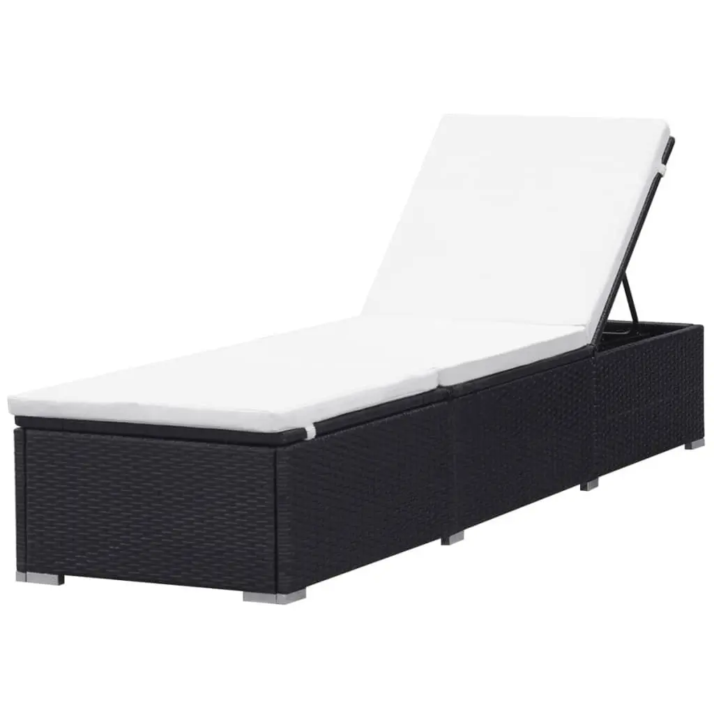 Black Sun Lounger for Relaxation
