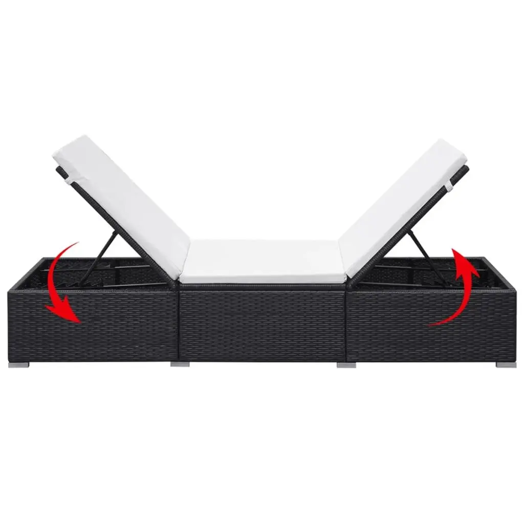 Black Sun Lounger for Relaxation