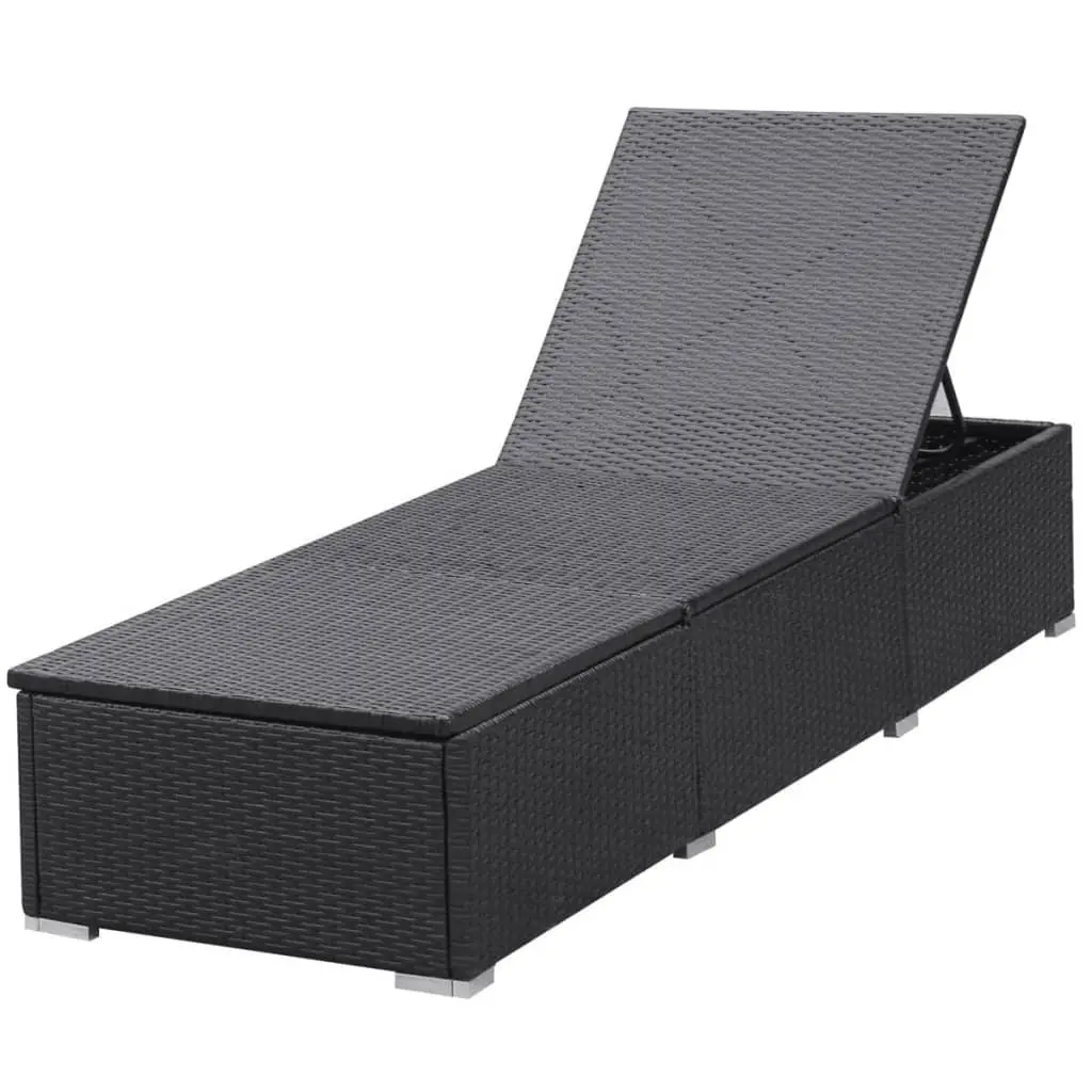 Black Sun Lounger for Relaxation