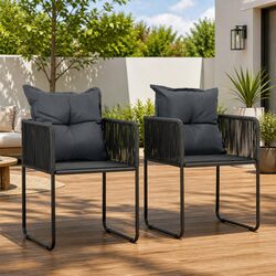 Compact Outdoor Chairs Set, Easy to Assemble and Use