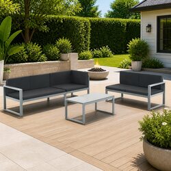 Stylish 3-Piece Lounge Set for Outdoor Spaces