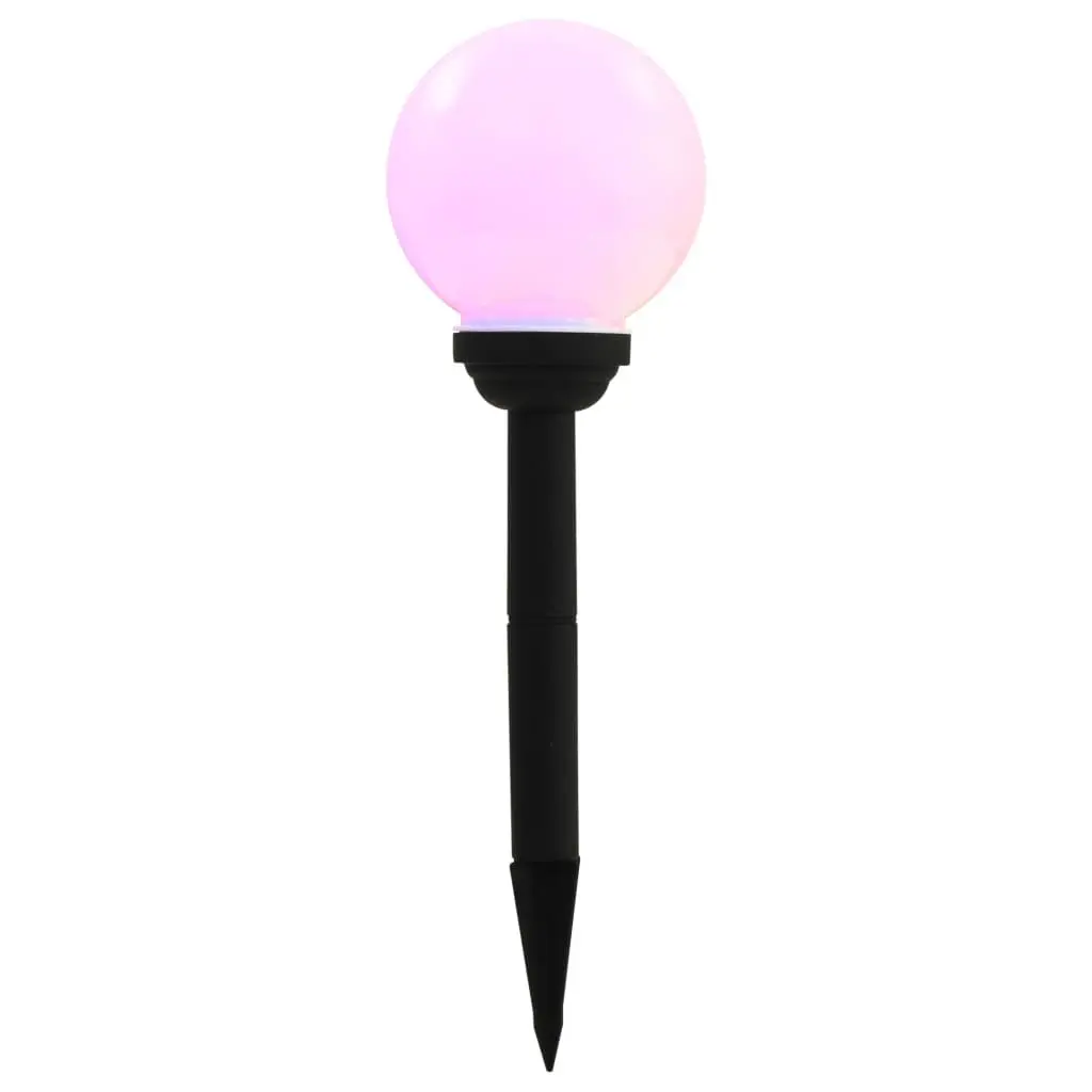 Outdoor Solar LED Spherical Lamps White 15cm Colour Changing Automatic Dusk to Dawn Garden Lighting