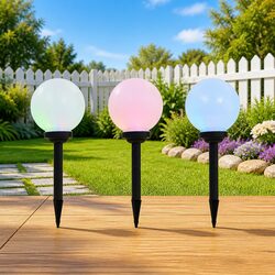 Friendly Outdoor Solar Lamps - 3 Pack