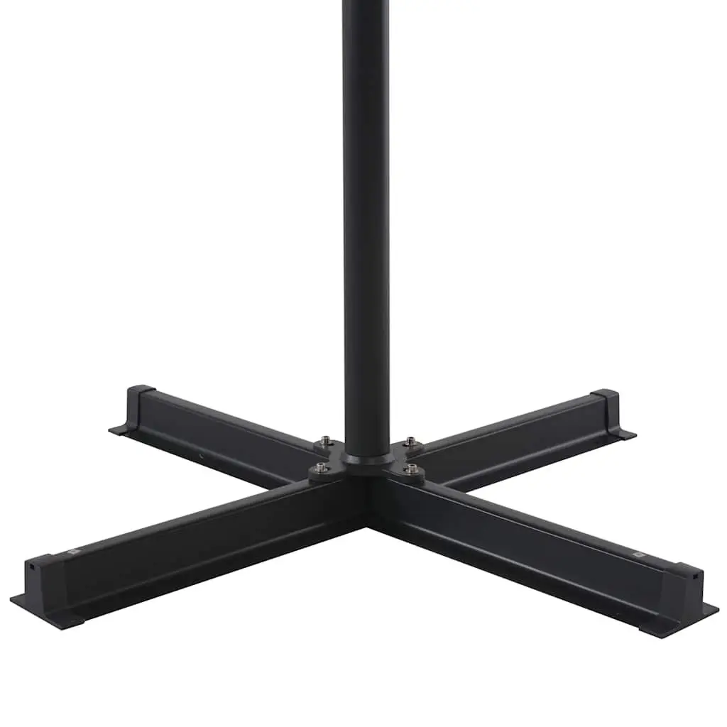 Outdoor Parasol Anthracite 500cm UV Protection Aluminium Crank
