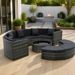 7-Piece Garden Lounge Sofa Set: Stylish and Durable