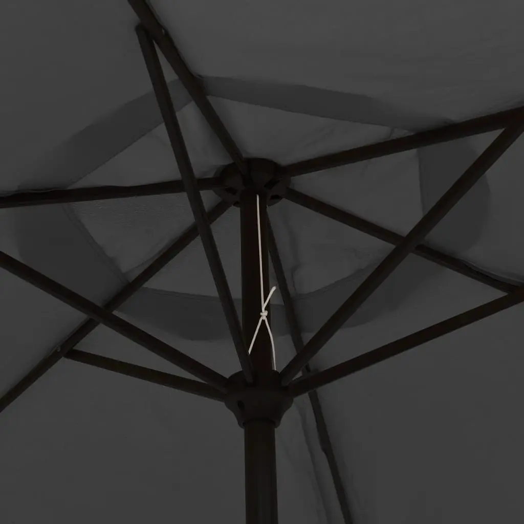 Garden Parasol Anthracite 300cm UV Protective Tilt Crank Shade