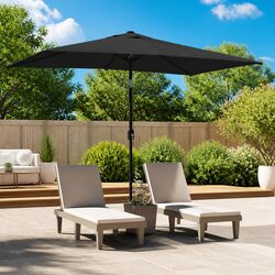 Garden Parasol Outdoor Umbrella Shade Patio Sun Protection Tilt Anthracite
