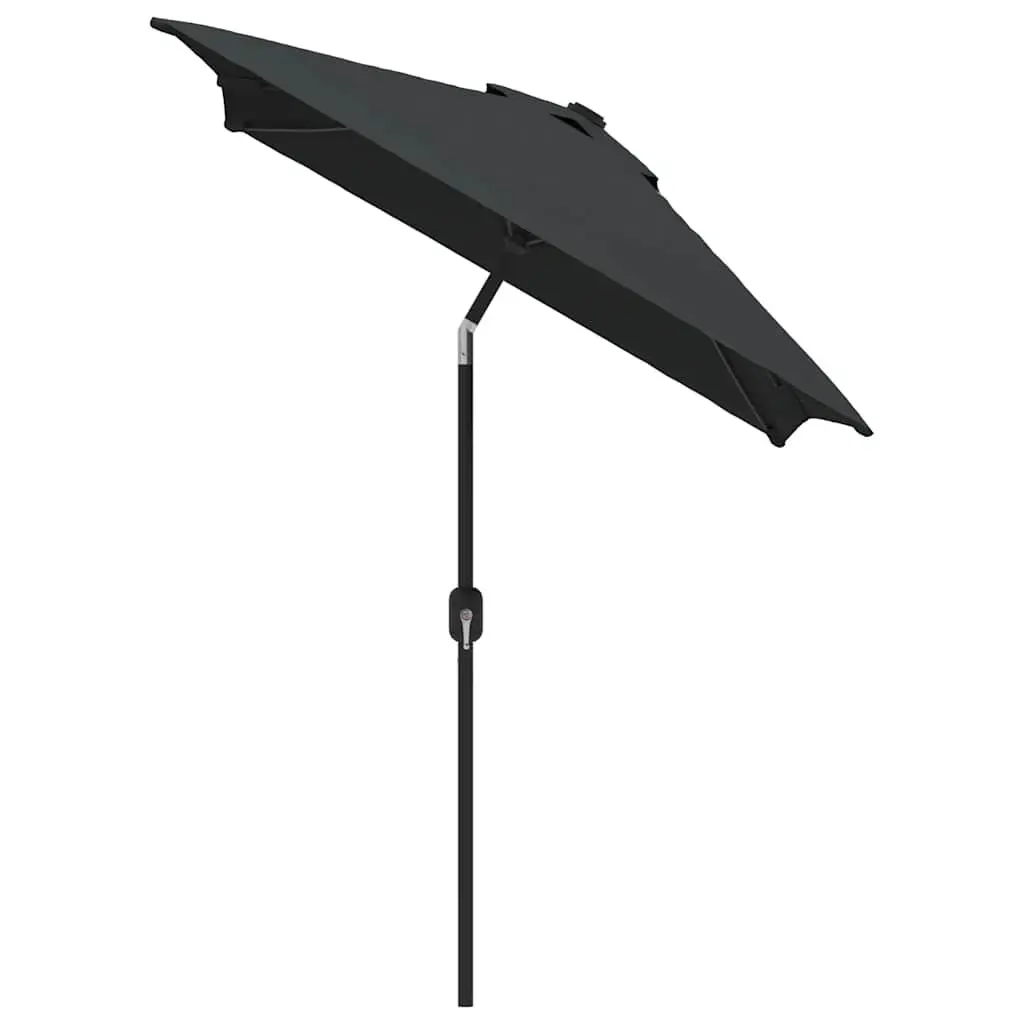 Garden Parasol Anthracite 300 x 200 cm UV Protective with Tilt Function and Crank Mechanism