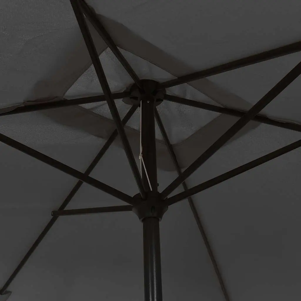 Garden Parasol Anthracite 300 x 200 cm UV Protective with Tilt Function and Crank Mechanism