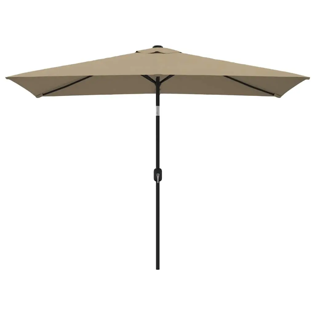 Garden Parasol Taupe 300x200cm UV Protection Tilt Umbrella