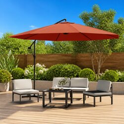 Your Perfect Outdoor Companion: 350 cm Brown Parasol
