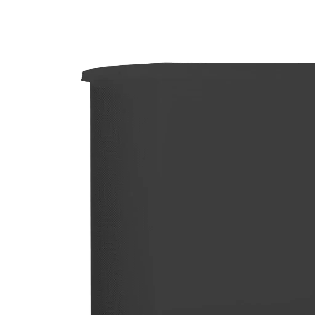 6-Panel Folding Wind Screen Grey 800x80cm Portable Outdoor Garden Shelter