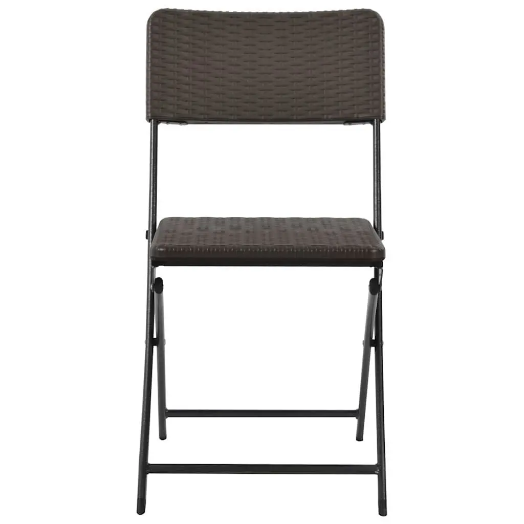 2 Brown Folding Chairs
