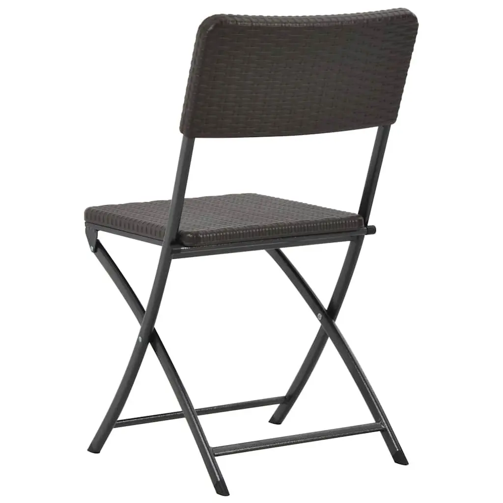 2 Brown Folding Chairs