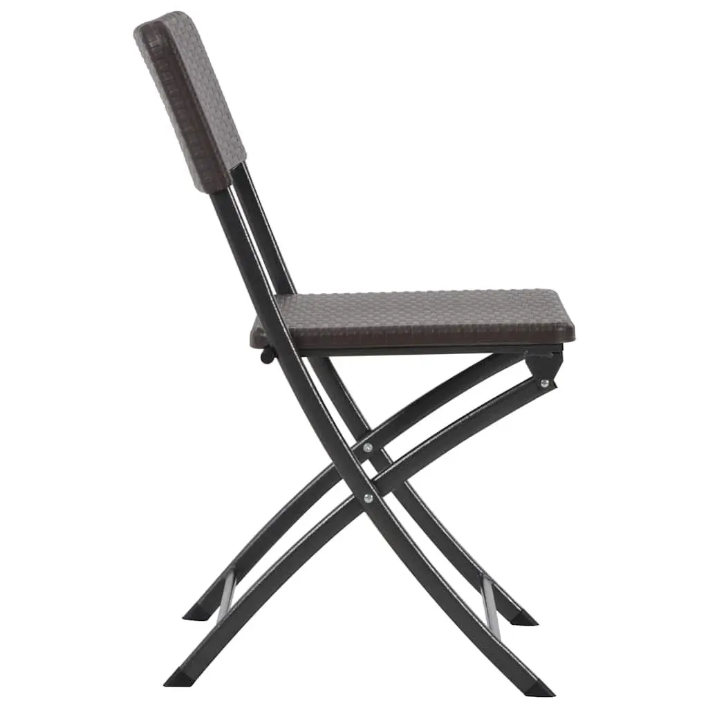 2 Brown Folding Chairs