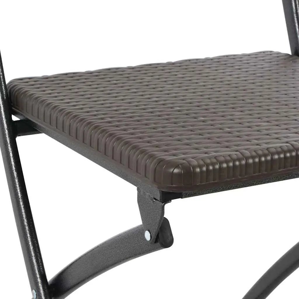 2 Brown Folding Chairs
