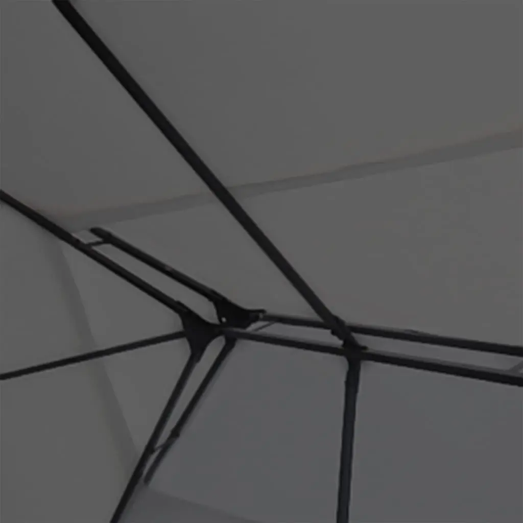 Gazebo Canopy Anthracite 300x400 cm Vented Roof Outdoor Shade Structure