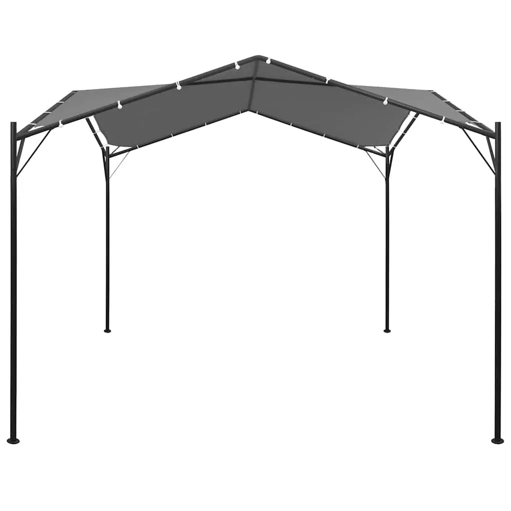 Gazebo Anthracite 4x4 m UV-resistant Roof Durable Steel Frame Outdoor Patio Canopy Tent