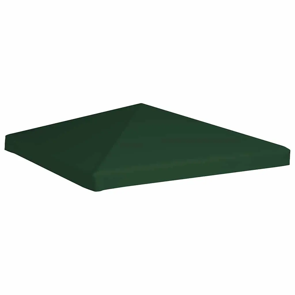 Gazebo Top Cover Green 3x3 m Water Resistant Polyester Fabric PVC Coating Sunshade Roof Protection