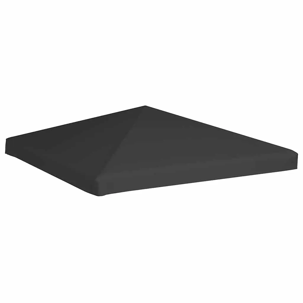 Gazebo Top Cover Grey 3x3m Water-resistant Polyester Canopy Roof Replacement