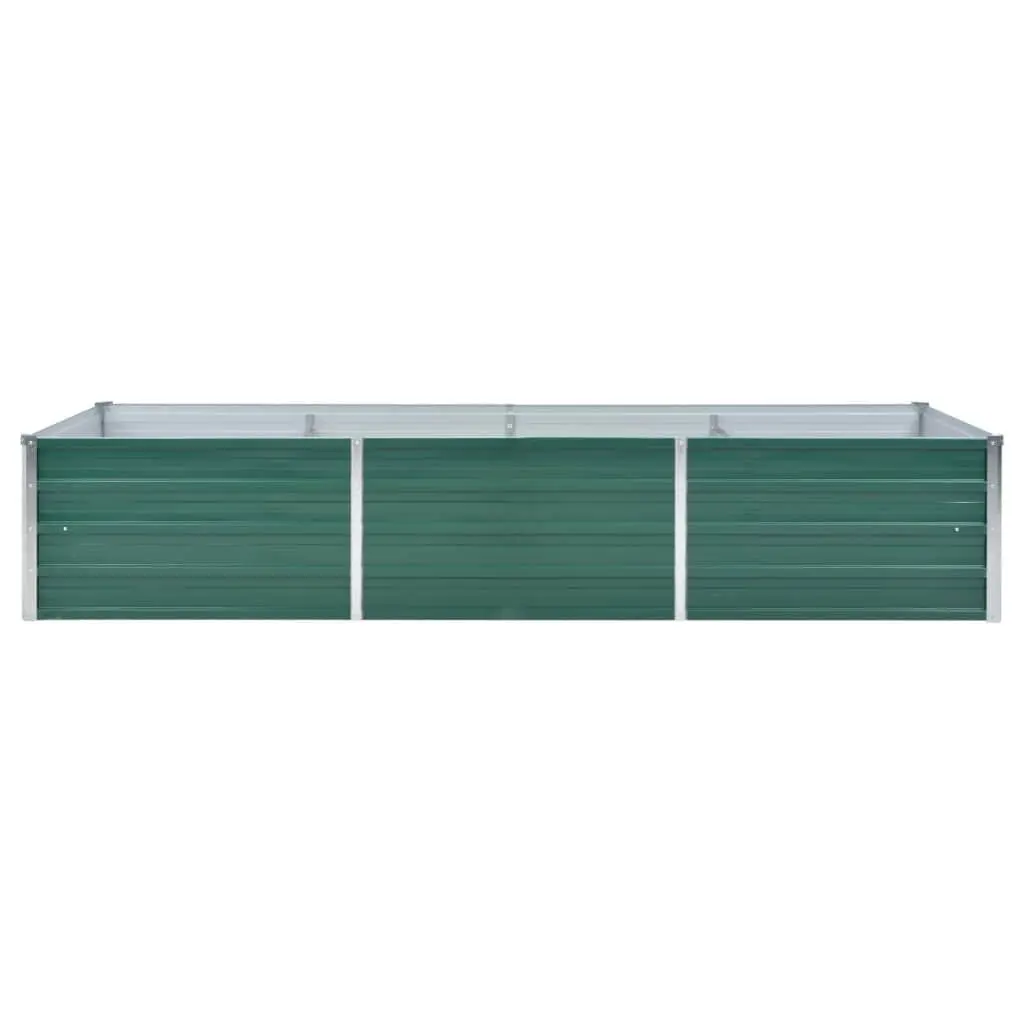 Raised Garden Bed Green 240L x 80W x 45H cm Heavy-duty Galvanised Steel Weather Resistant Outdoor Planter Box for Vegetables Flowers Herbs