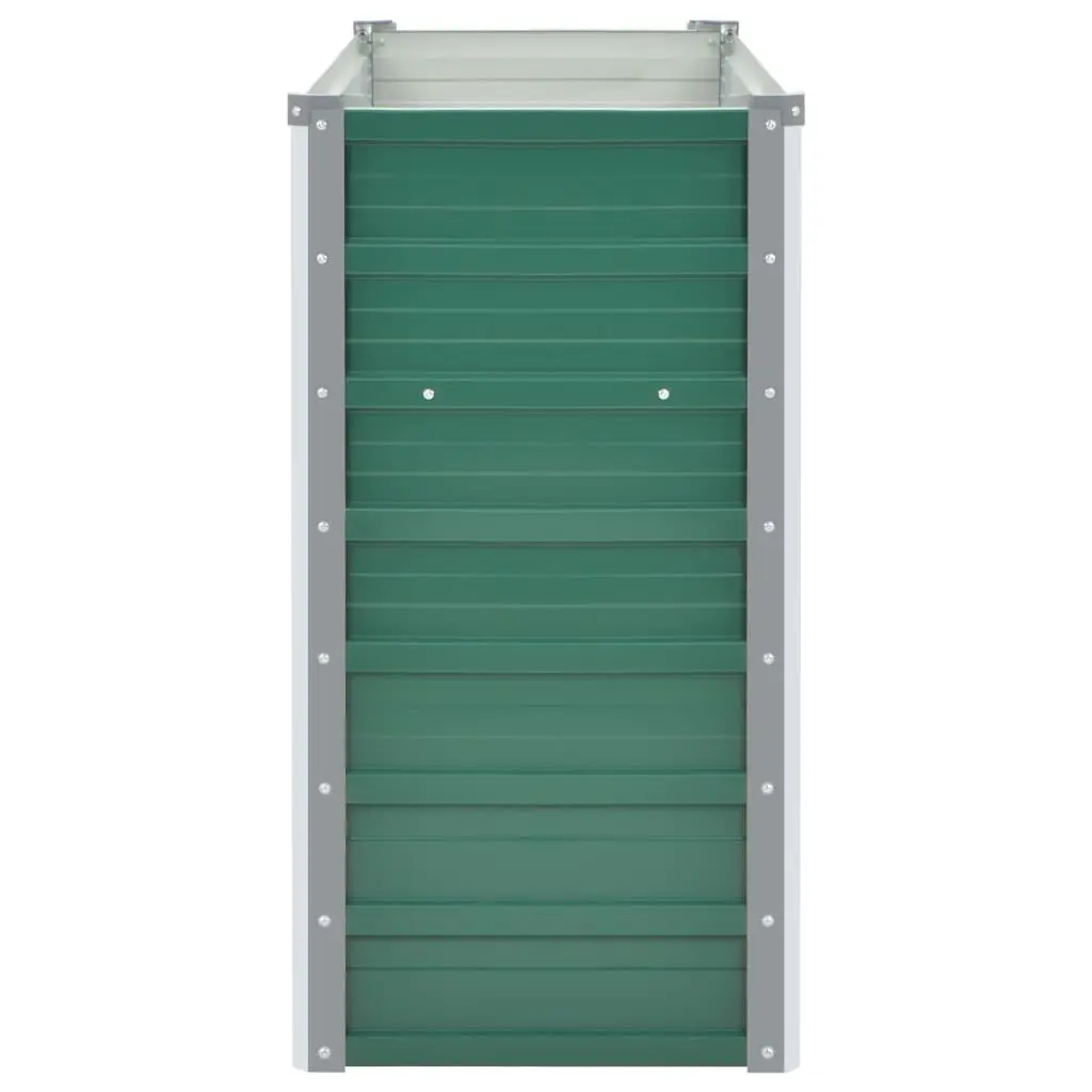Raised Garden Bed Green Metal 160 x 40 x 77 cm Heavy-duty Construction