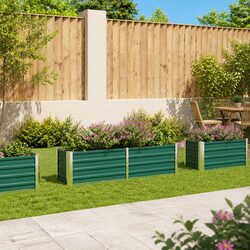 Raised Garden Bed Planter Box Outdoor Vegetables Flowers Herbs Growing Container