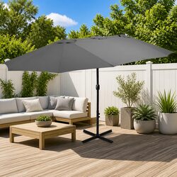 Double-Top Garden Parasol: Quality Shade Solution